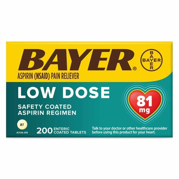 Bayer Pain Relief 81 mg Strength Aspirin Tablet 00280210020 - main